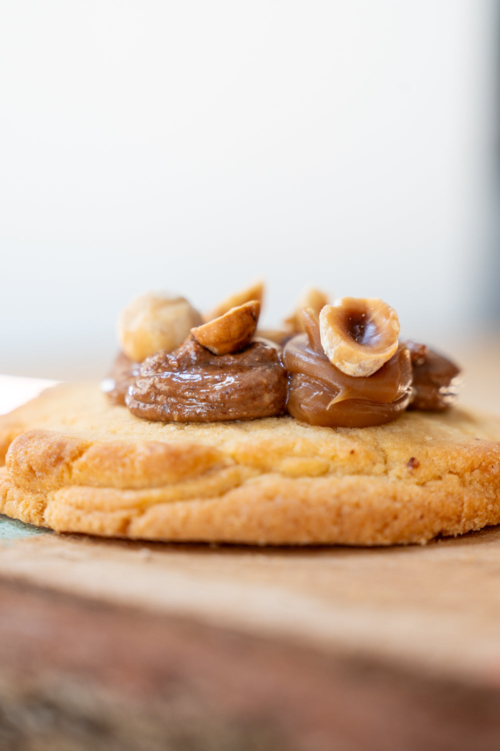 Cookie topping noisette