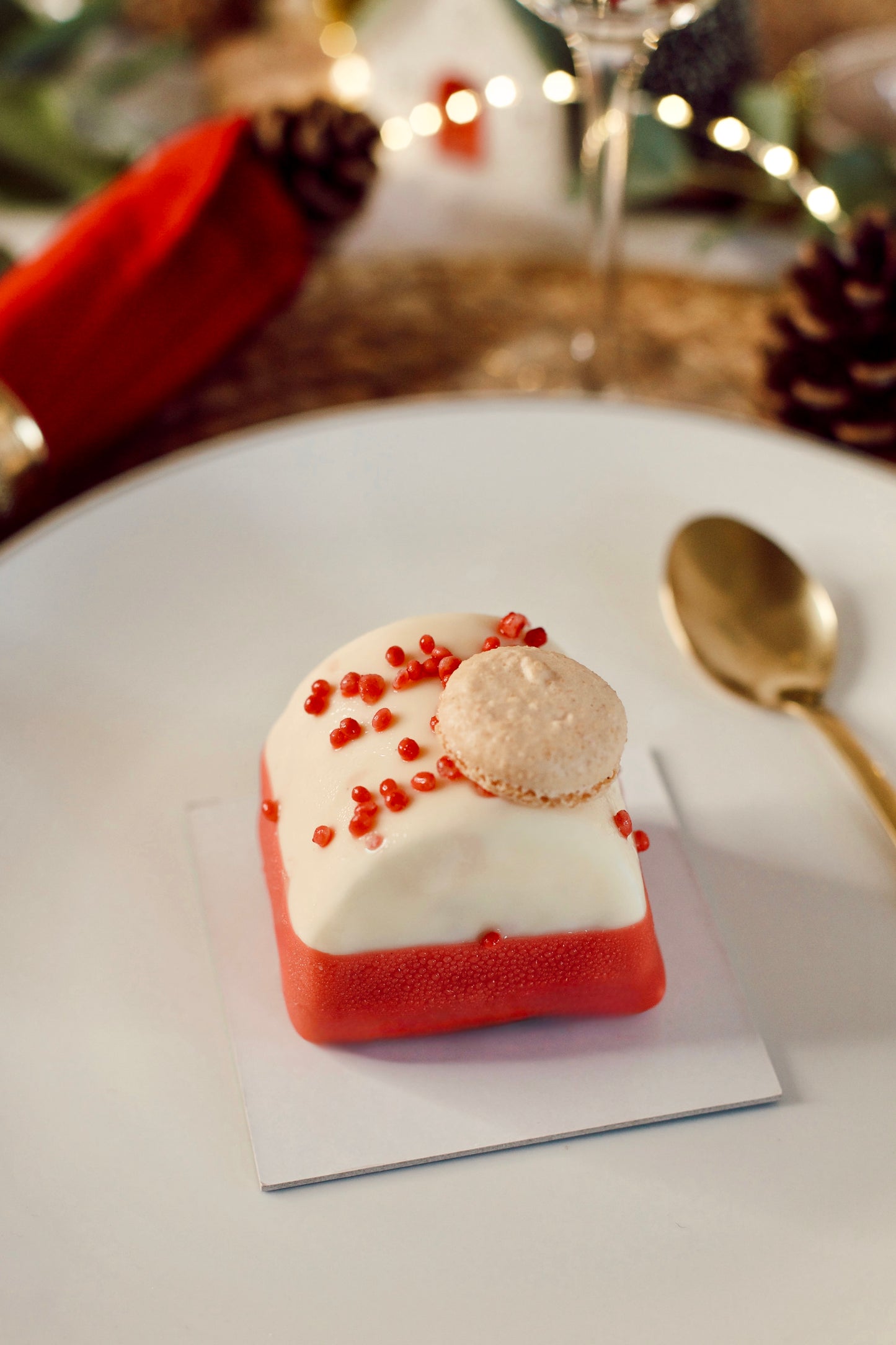 Bûchette framboise et litchi