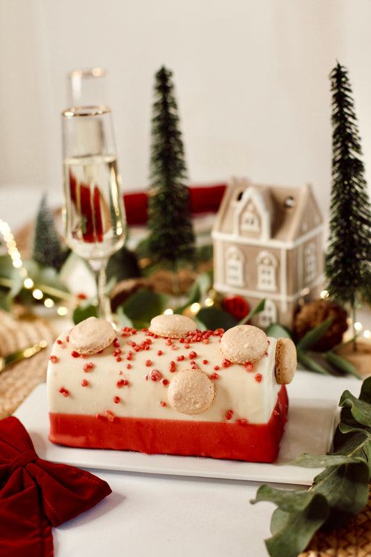 Bûche framboise et litchi - 6 pers