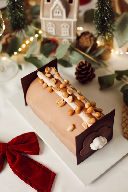 Bûche cacahuète - 6 pers